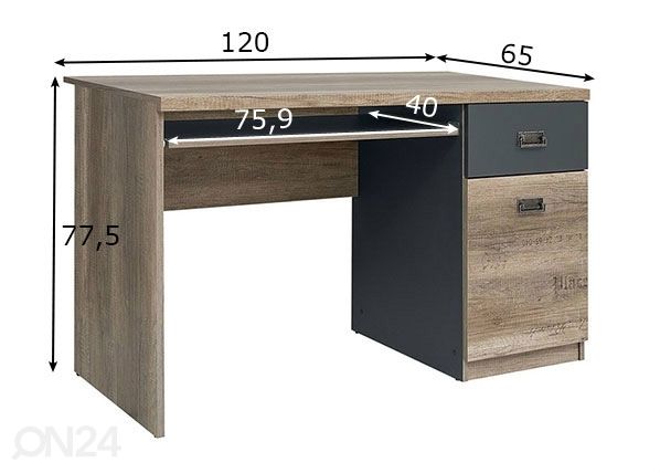 Työpöytä mitat