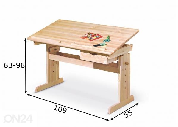 Työpöytä mitat