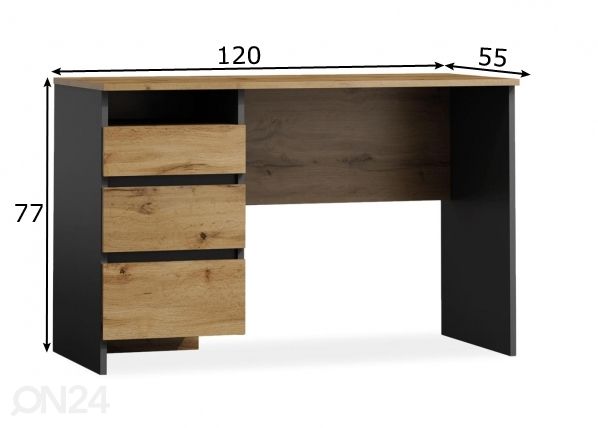 Työpöytä mitat