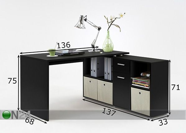 Työpöytä ALEX mitat