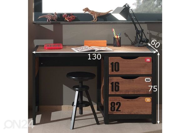 Työpöytä Alex mitat