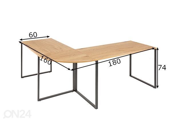 Työpöytä Big Deal mitat