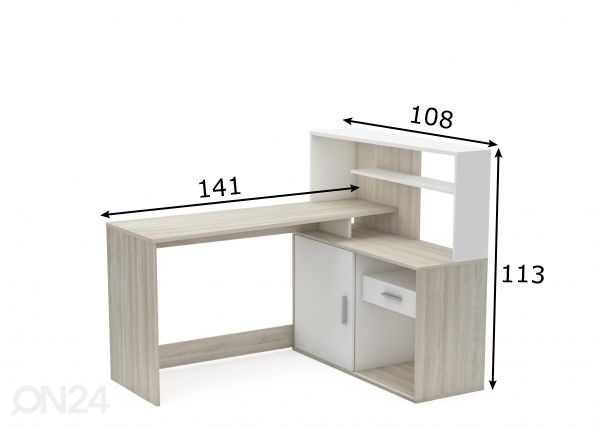 Työpöytä Brice mitat