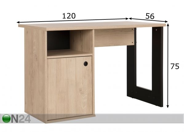 Työpöytä Duplex mitat