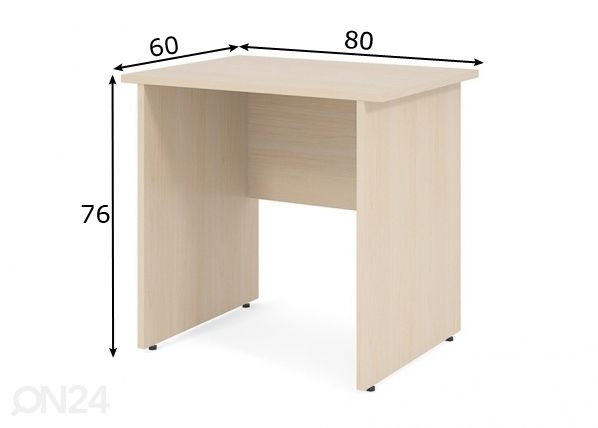 Työpöytä Express 80x60 cm mitat