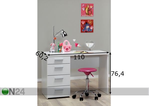 Työpöytä Function Plus 110 cm mitat