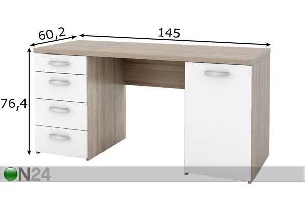 Työpöytä Function Plus mitat