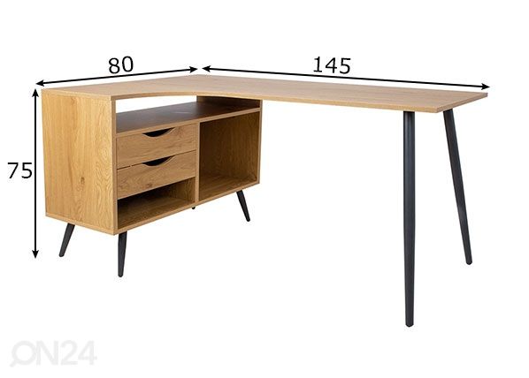 Työpöytä Georgia mitat