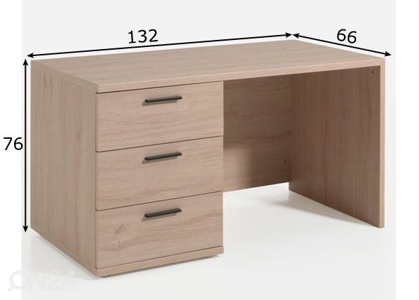 Työpöytä Hanna mitat
