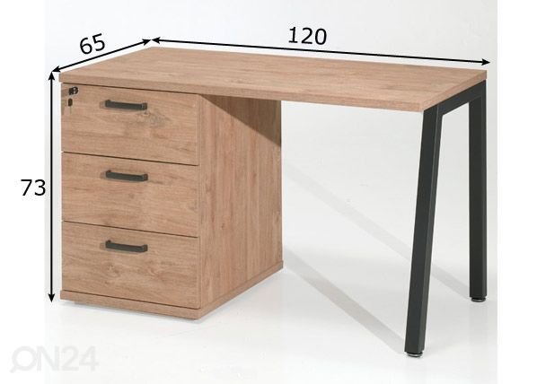 Työpöytä Home Space mitat