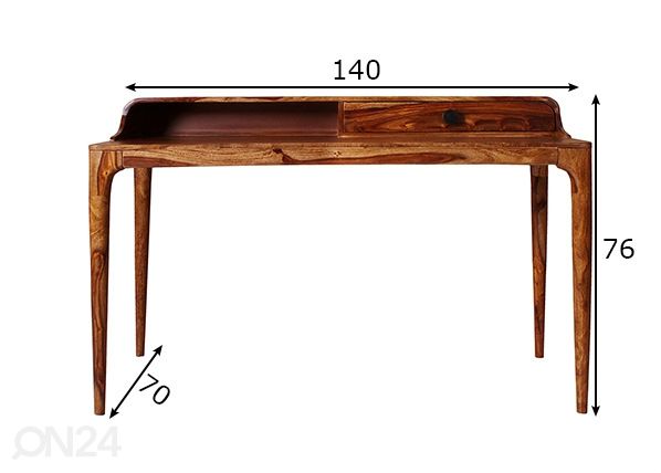 Työpöytä Knob mitat