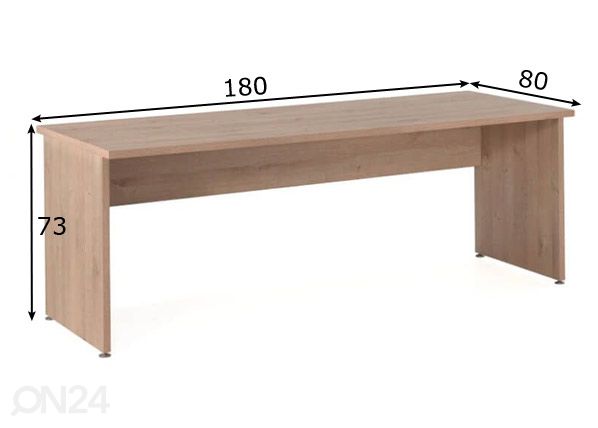 työpöytä Largo 180 cm mitat