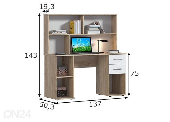 Työpöytä Mambo mitat