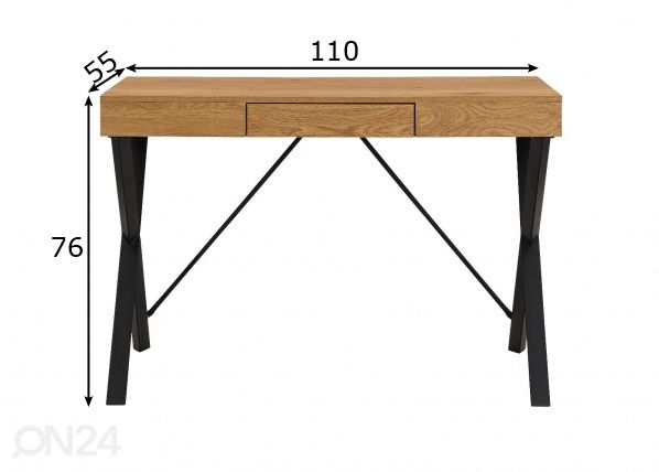 Työpöytä Moss mitat