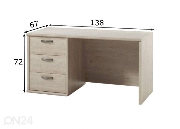 Työpöytä Nani mitat