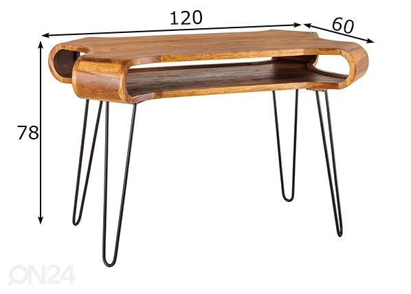 Työpöytä Organic Living mitat