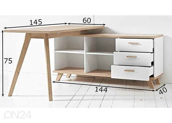 Työpöytä Oslo mitat