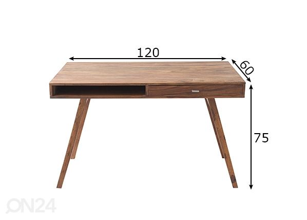 Työpöytä Retro mitat