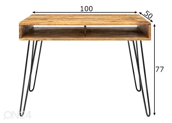 Työpöytä Scorpion mitat