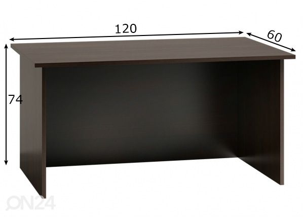 Työpöytä Standard mitat