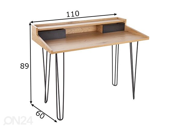 Työpöytä Studio mitat