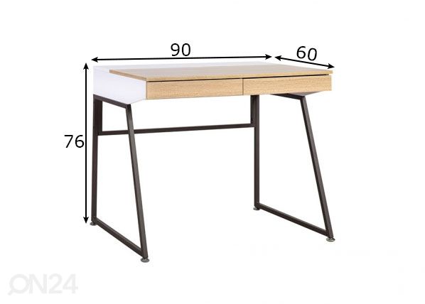 Työpöytä Study mitat
