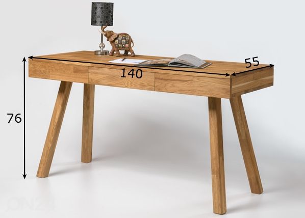 Työpöytä tammi, Modern1 mitat