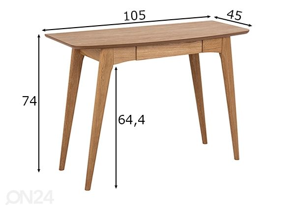 Työpöytä Ventura mitat