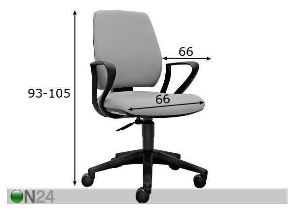 Työtuoli mitat