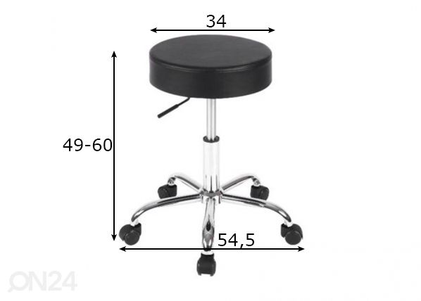 Työtuoli mitat