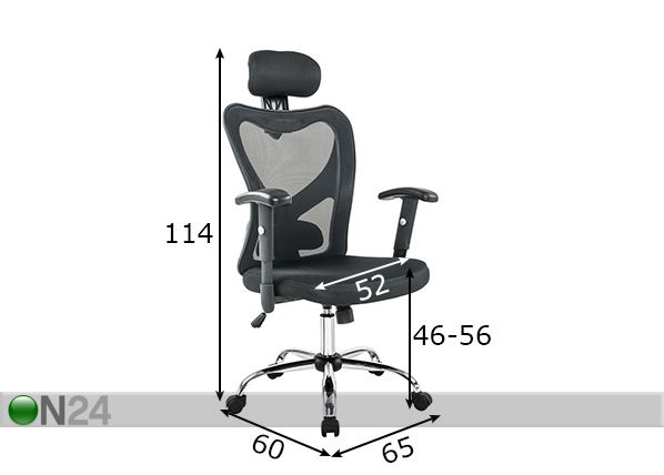 Työtuoli mitat