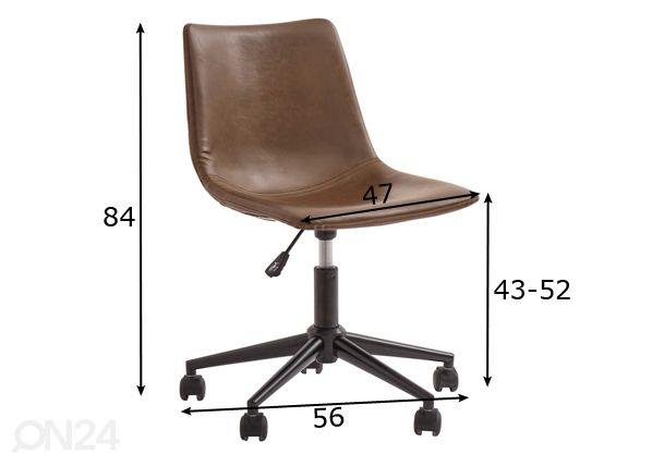 Työtuoli mitat