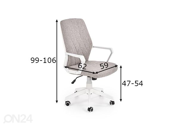 Työtuoli mitat