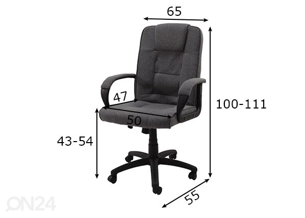 Työtuoli mitat