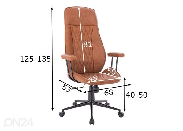 Työtuoli mitat