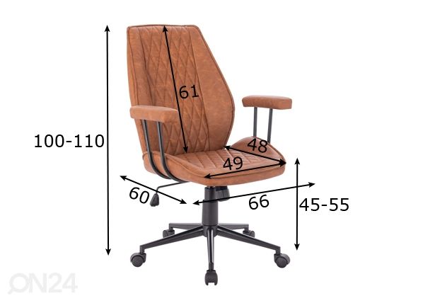 Työtuoli mitat
