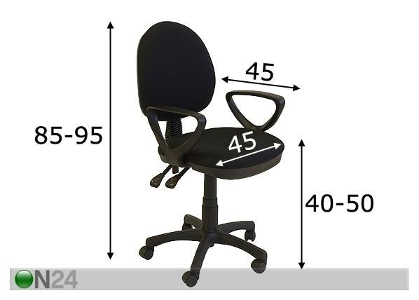 Työtuoli 401FGA mitat