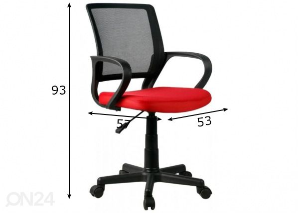 Työtuoli mitat