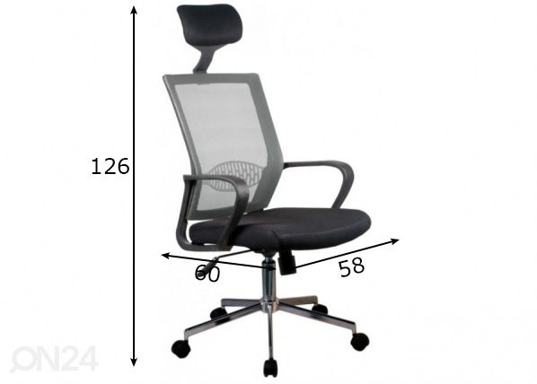 Työtuoli mitat