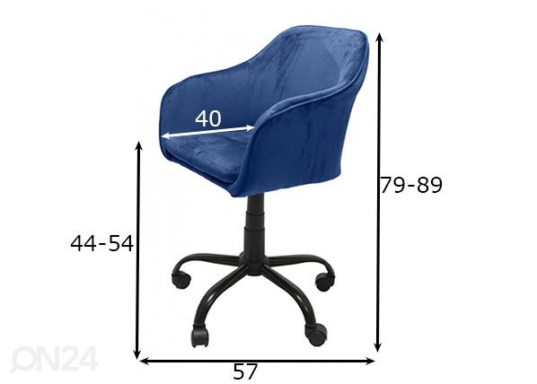 Työtuoli mitat
