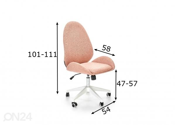 Työtuoli mitat