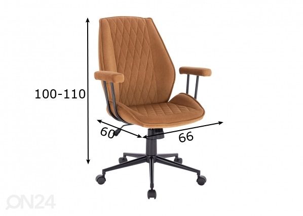 Työtuoli mitat