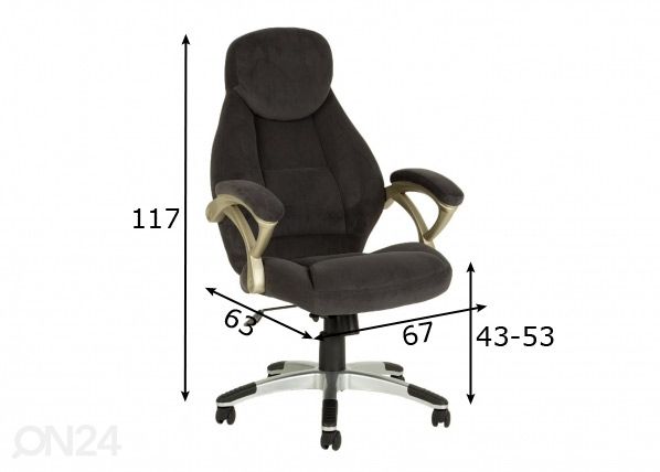 Työtuoli mitat