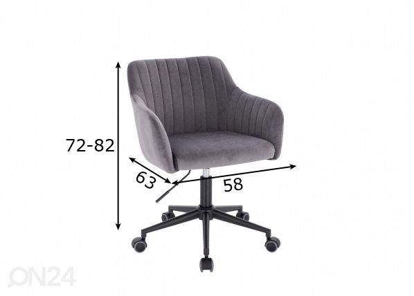 Työtuoli mitat