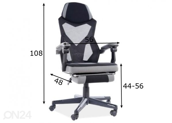 Työtuoli mitat