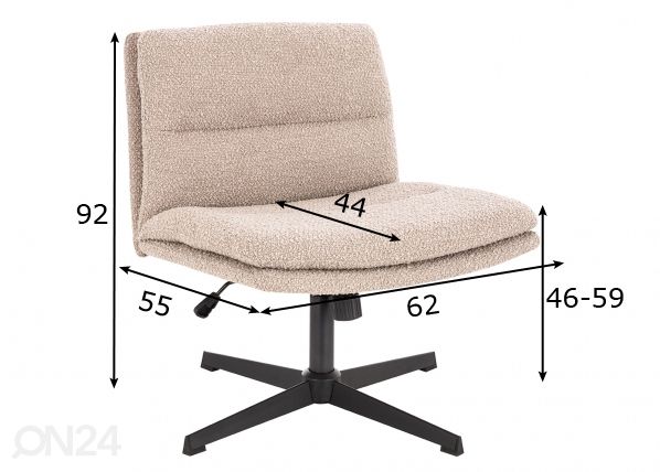 Työtuoli mitat