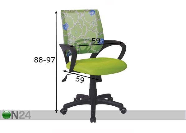 Työtuoli APPLE mitat