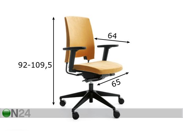 Työtuoli ARCA mitat