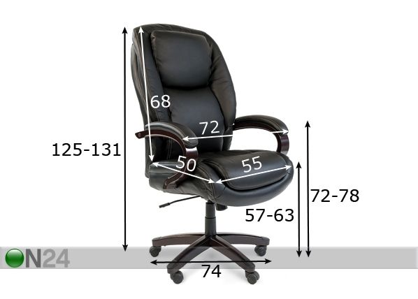 Työtuoli Chairman 408, max 150 kg mitat