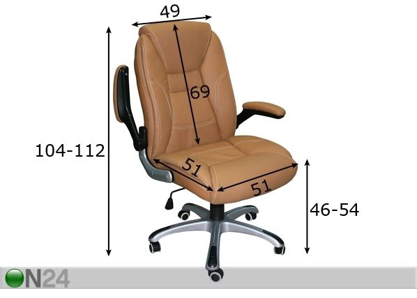 Työtuoli CLARK mitat